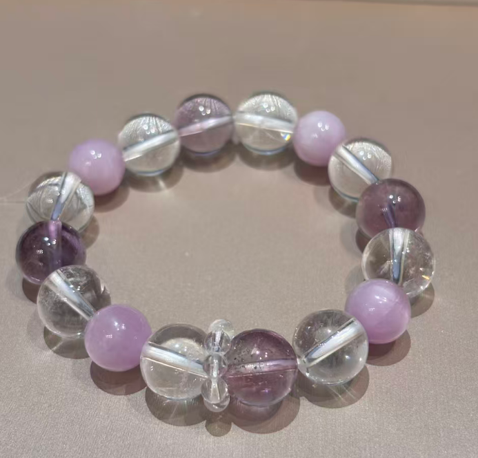 JY139-50810GC 紫鋰輝巴西紫白水晶 (Q34)