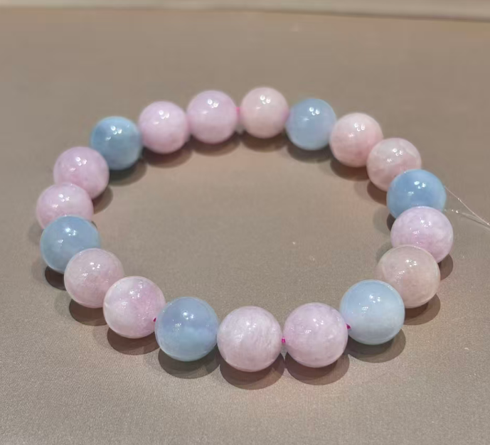 JY160-50810GC 海藍寶摩根石手串 (Q30)