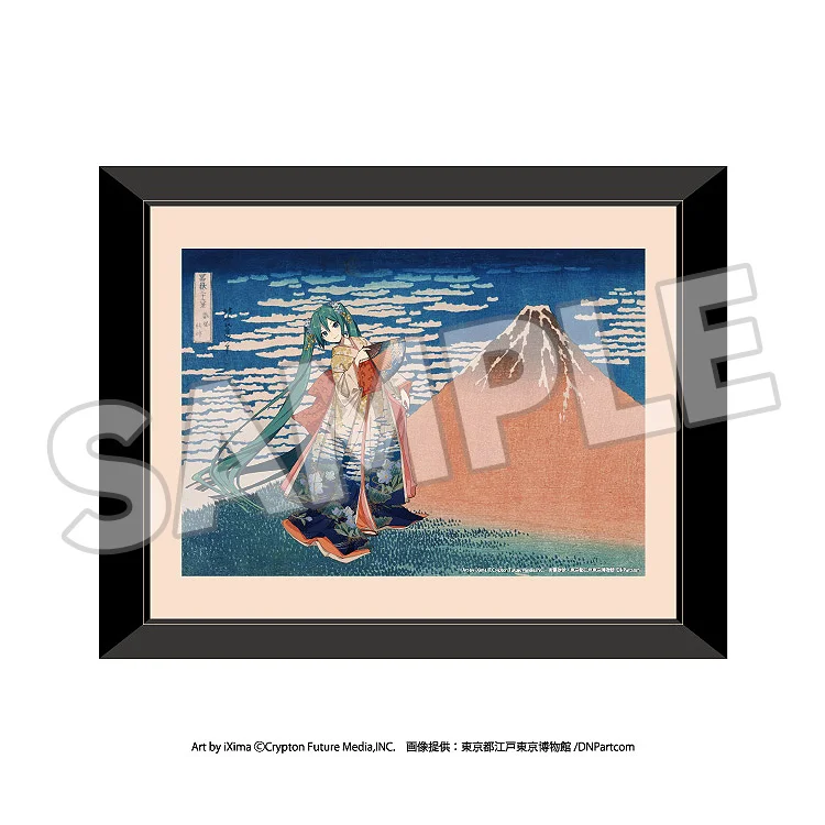 Hokusai×Miku Art Print - Great Wave/Kaihō Kairei