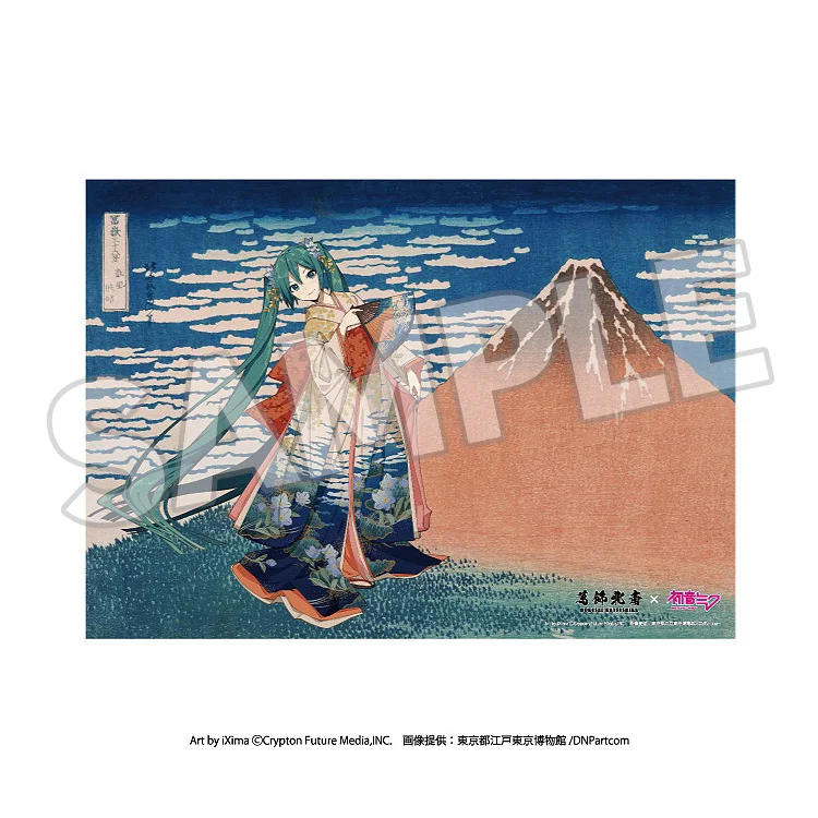 Hokusai×Miku Numbered A3 Acrylic Panel - Great Wave/Kaihō Kairei (Pre-order Only)