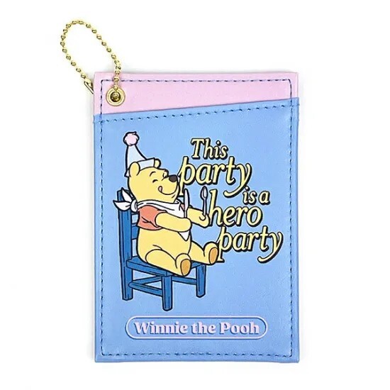 Disney Winnie the Pooh Double-Sided Pass Case (Blue)