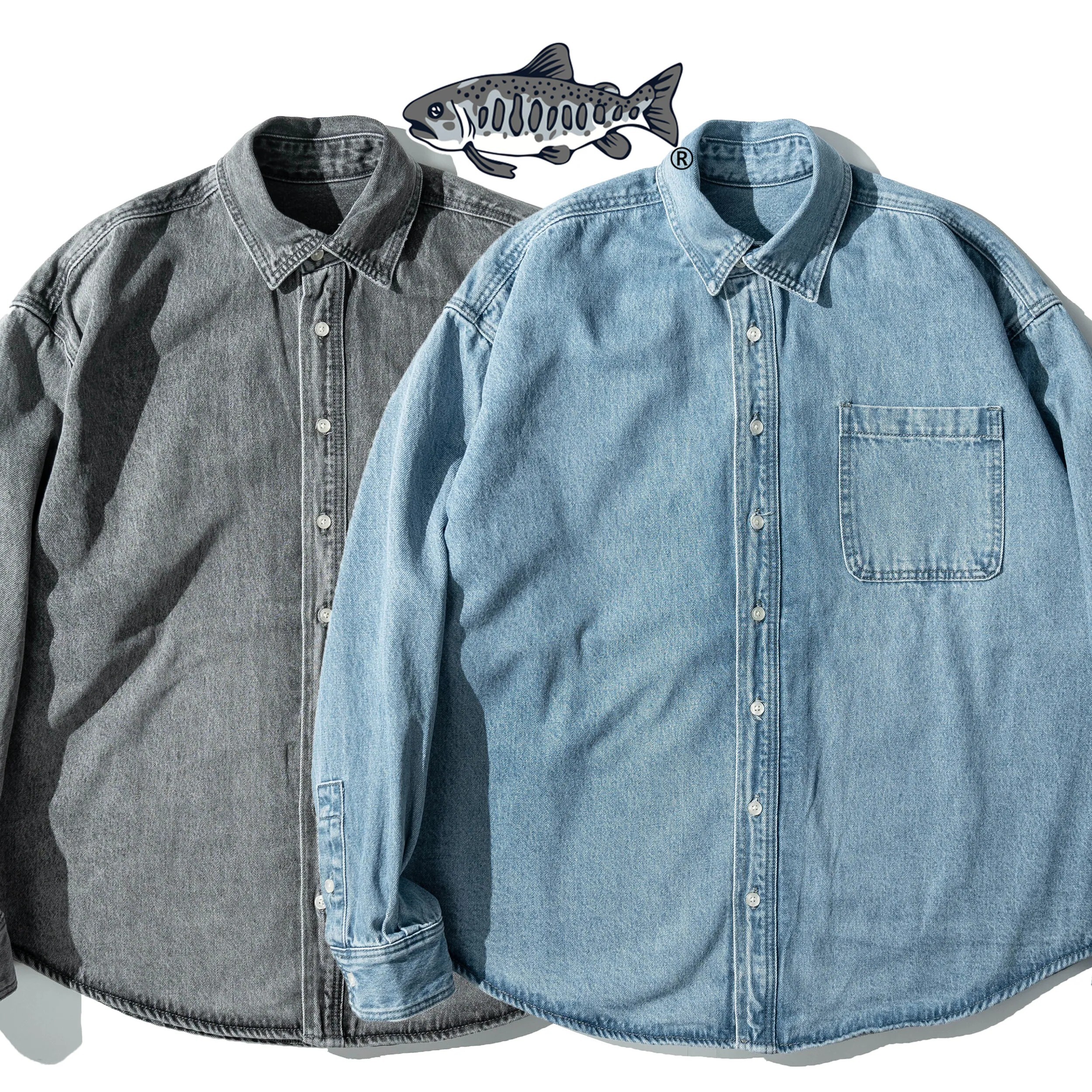 AGILITY Washed Denim LS Shirt 雙色 水洗牛仔 長袖襯衫 [JS9]