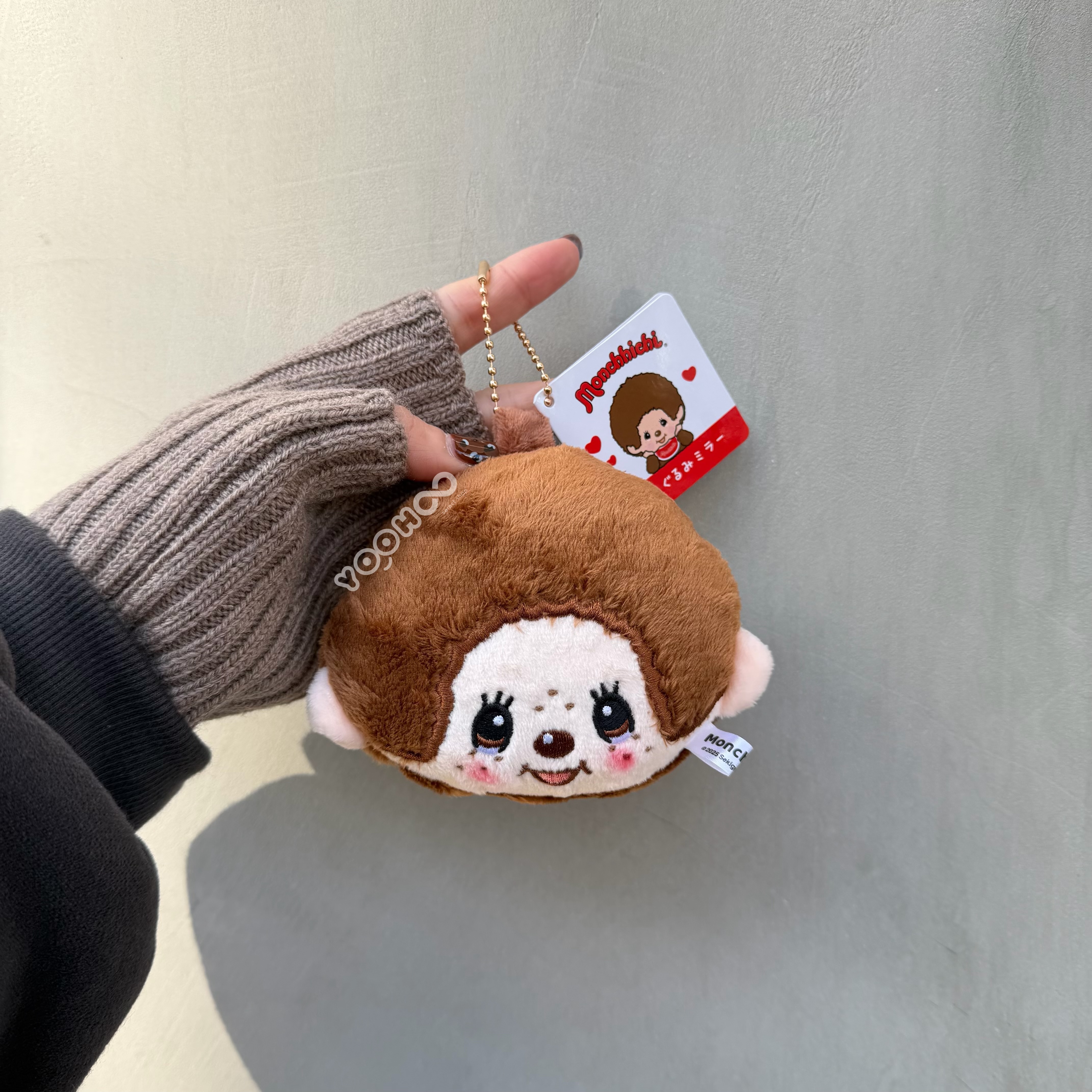 現貨┃Monchhichi 夢奇奇 蒙奇奇 大頭 鏡子 吊飾
