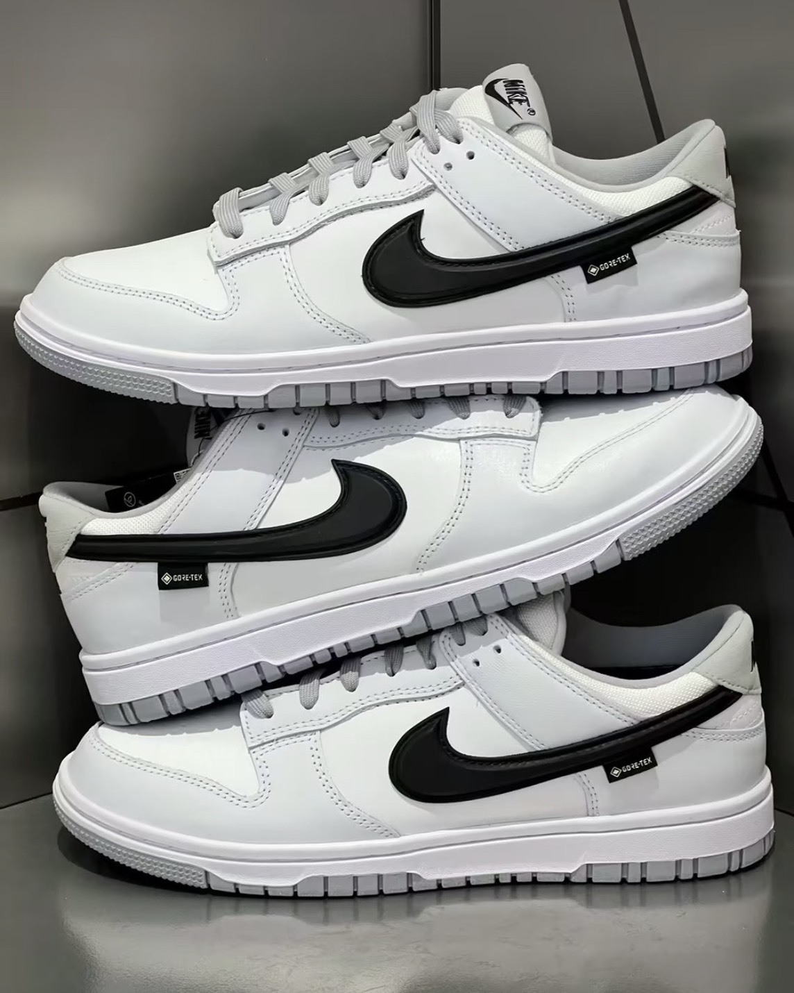 <現貨在途🏃🏻‍♂️>Nike Dunk Low Gore-Tex "White Black" 灰黑