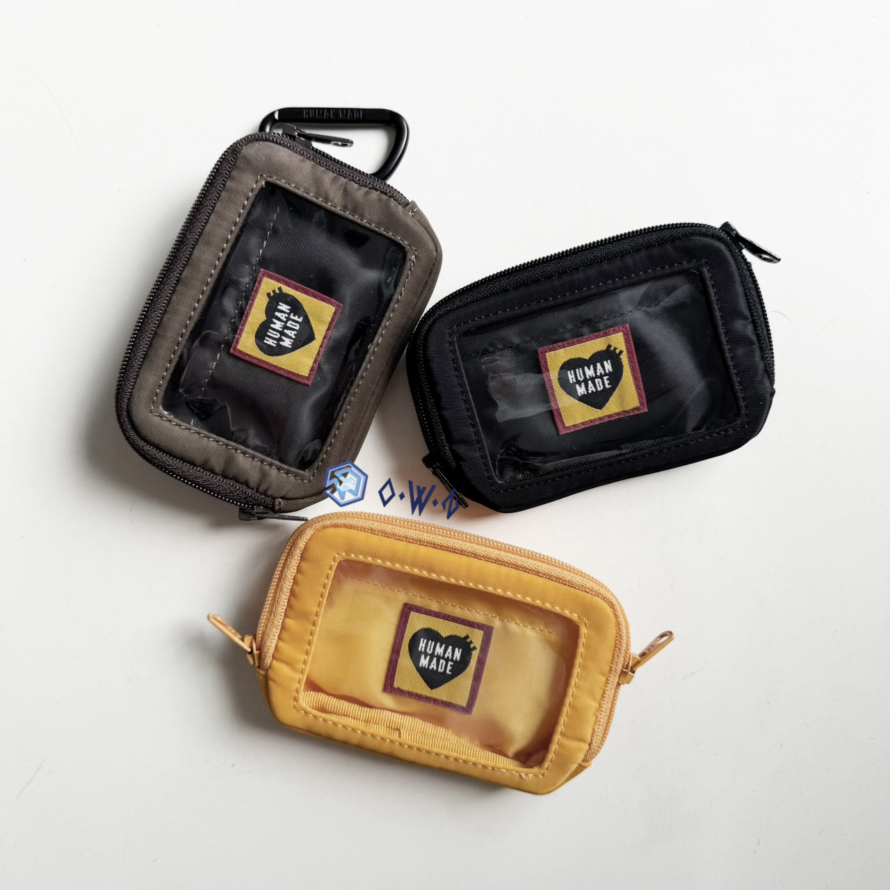 【OWN】HUMAN MADE 經典 造型 卡夾 卡包 小錢包 配件 吊飾 登山扣 黑色 咖啡色 黃色