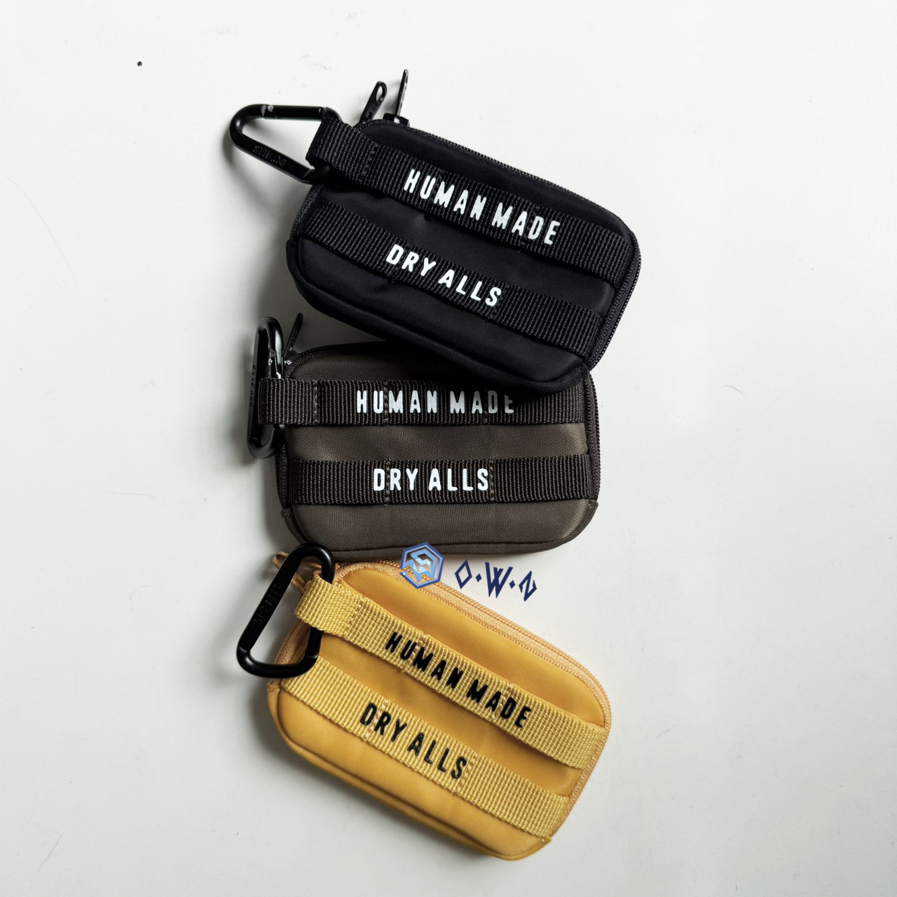 【OWN】HUMAN MADE 經典 造型 卡夾 卡包 小錢包 配件 吊飾 登山扣 黑色 咖啡色 黃色
