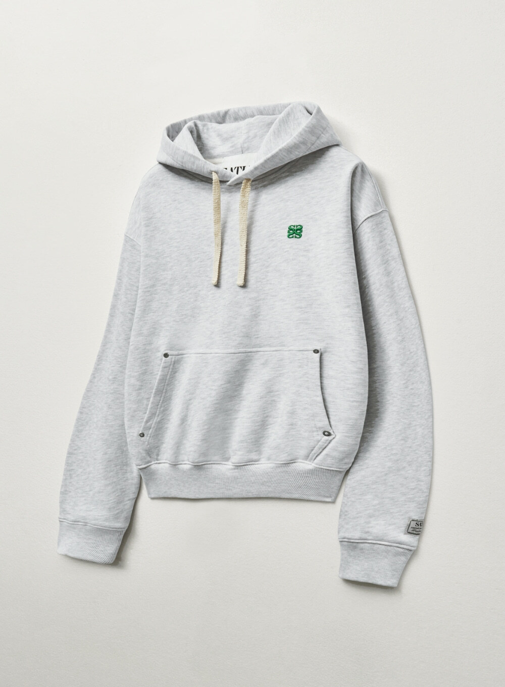 Satur｜必買25折扣款🌟極少庫存🌟Loren Small Logo Rivet Hoodie SA251MTH04 [2 colors]