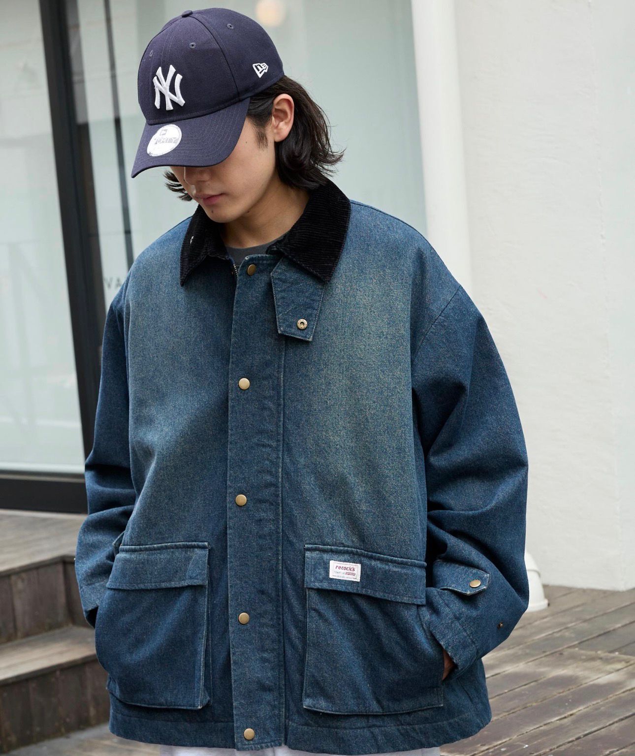 【預購】JN013111 retock's 日系復古工裝帆布夾克