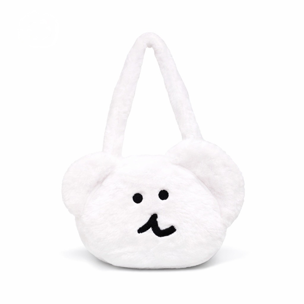 韓國 DINOTAENG 毛絨提袋