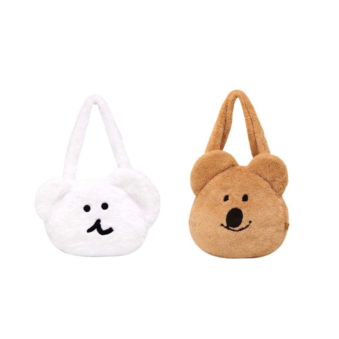 韓國 DINOTAENG 毛絨提袋