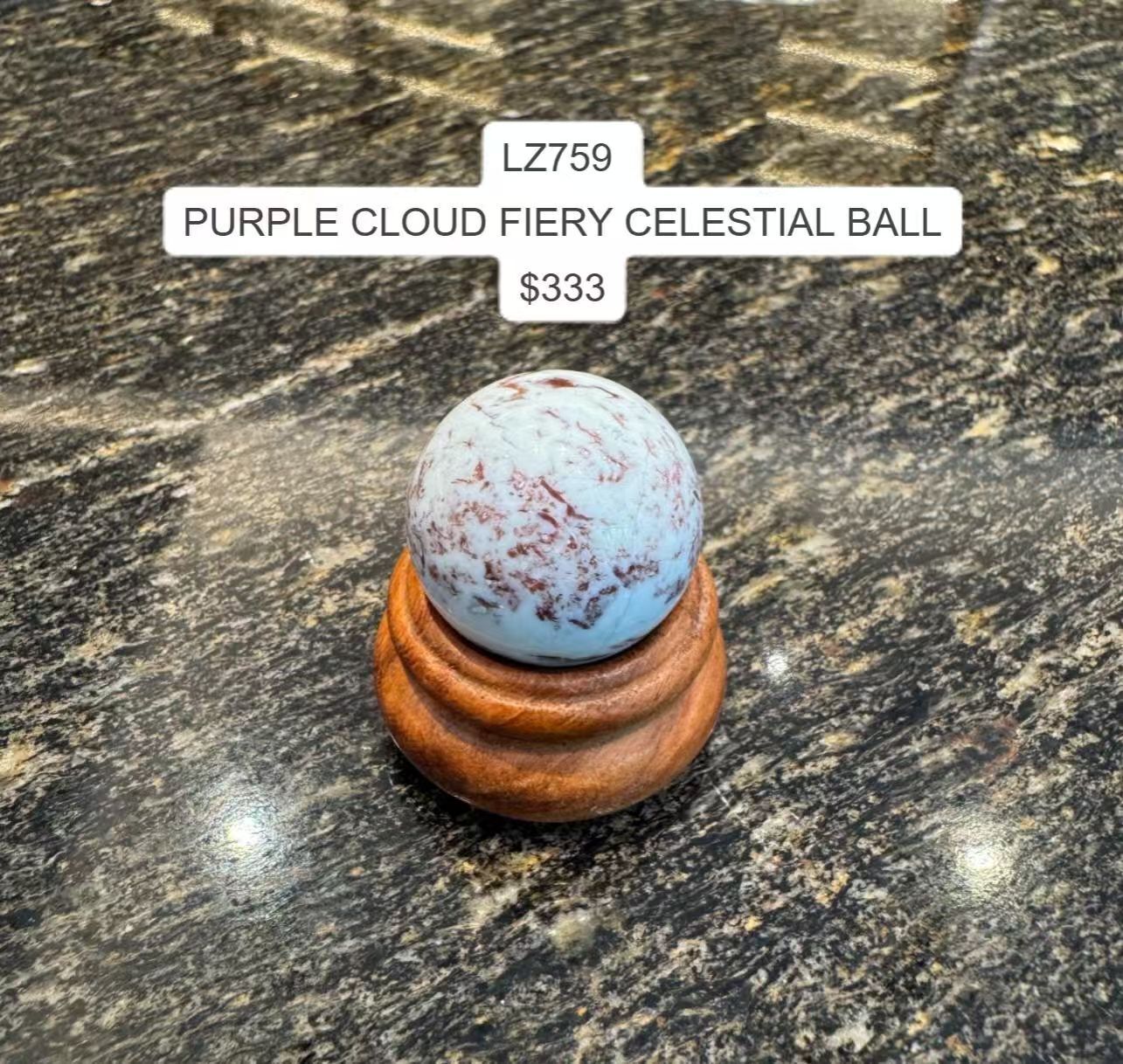 1 LZ759 PURPLE CLOUD FIERY CELESTIAL BALL