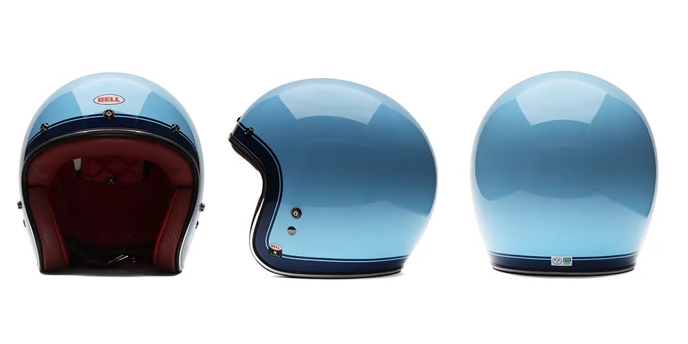 BELL CUSTOM 500 CRATE BLUE / 蔚藍海岸 復古帽 3/4罩 亞洲版