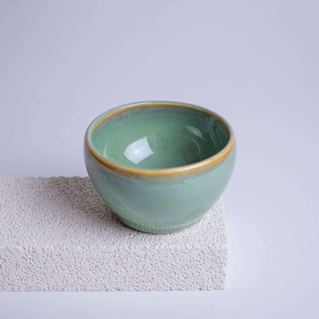 Green Turquoise Tea Cup