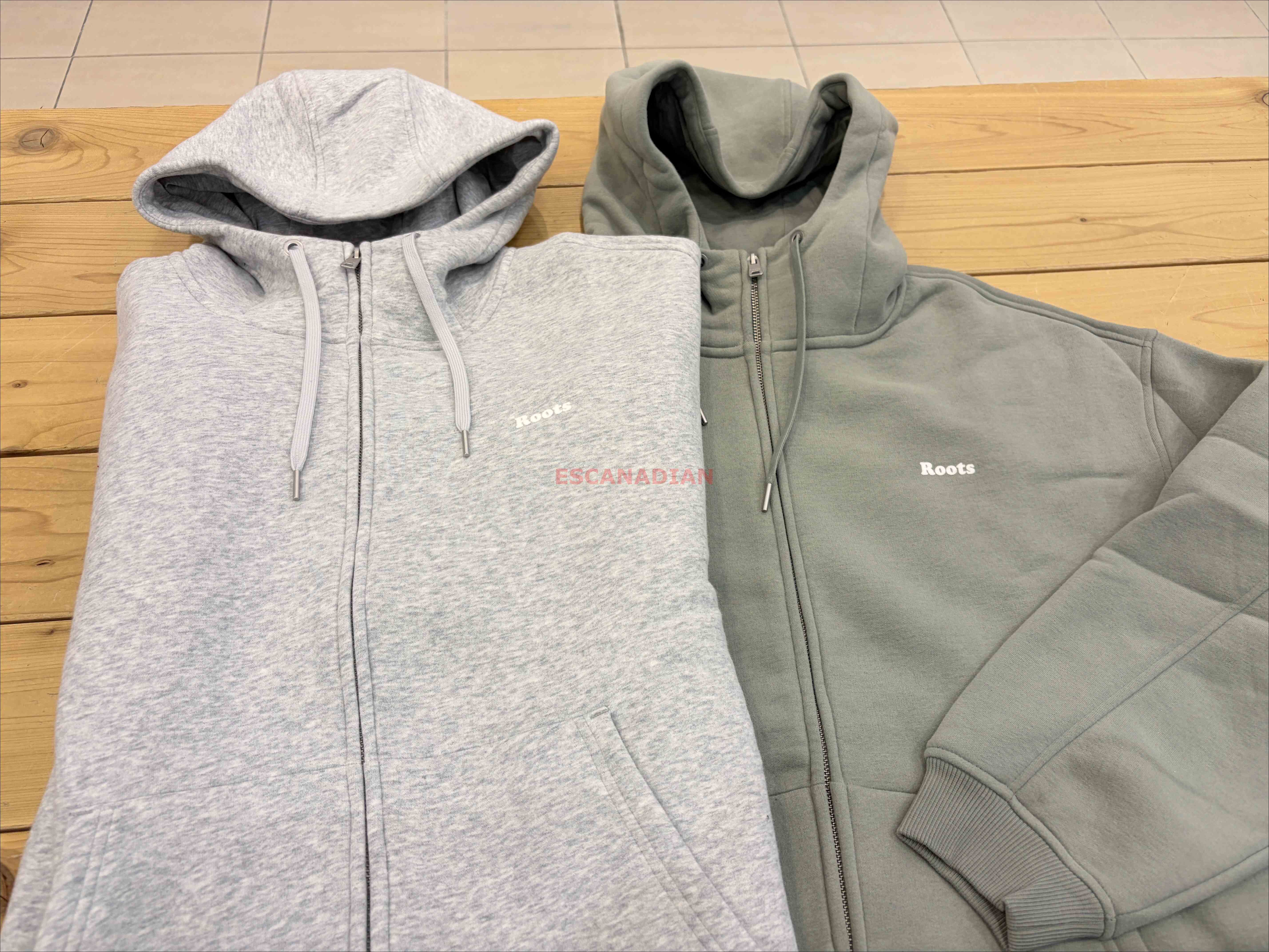 ROOTS 男大人 Cloud系列 柔軟厚棉質 落肩寬版(Oversized) 雙向拉鍊 連帽外套 (2色)