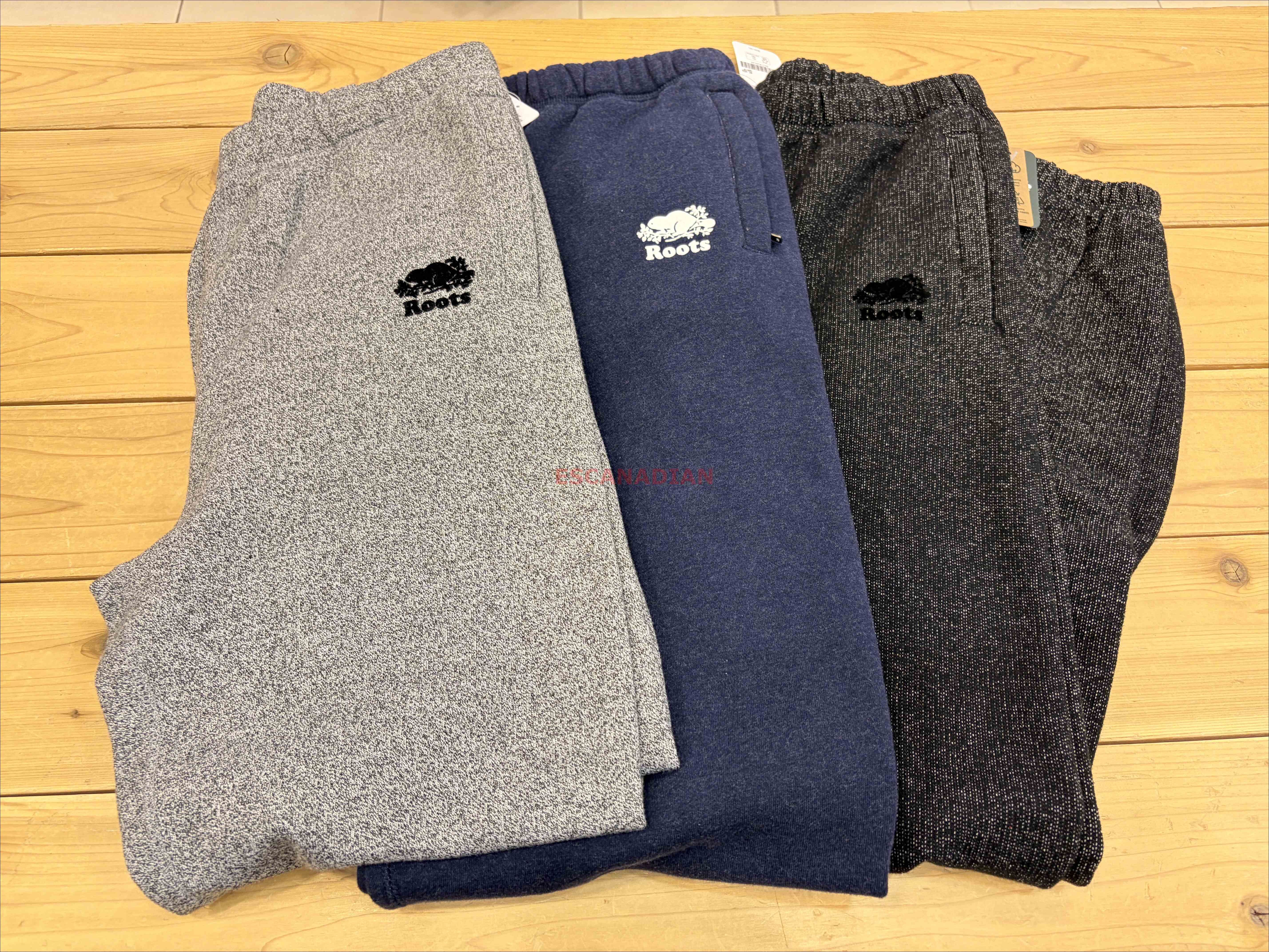 ROOTS 男大人 經典系列 小寬版 刷毛 小海狸 縮口 棉褲 (3色)