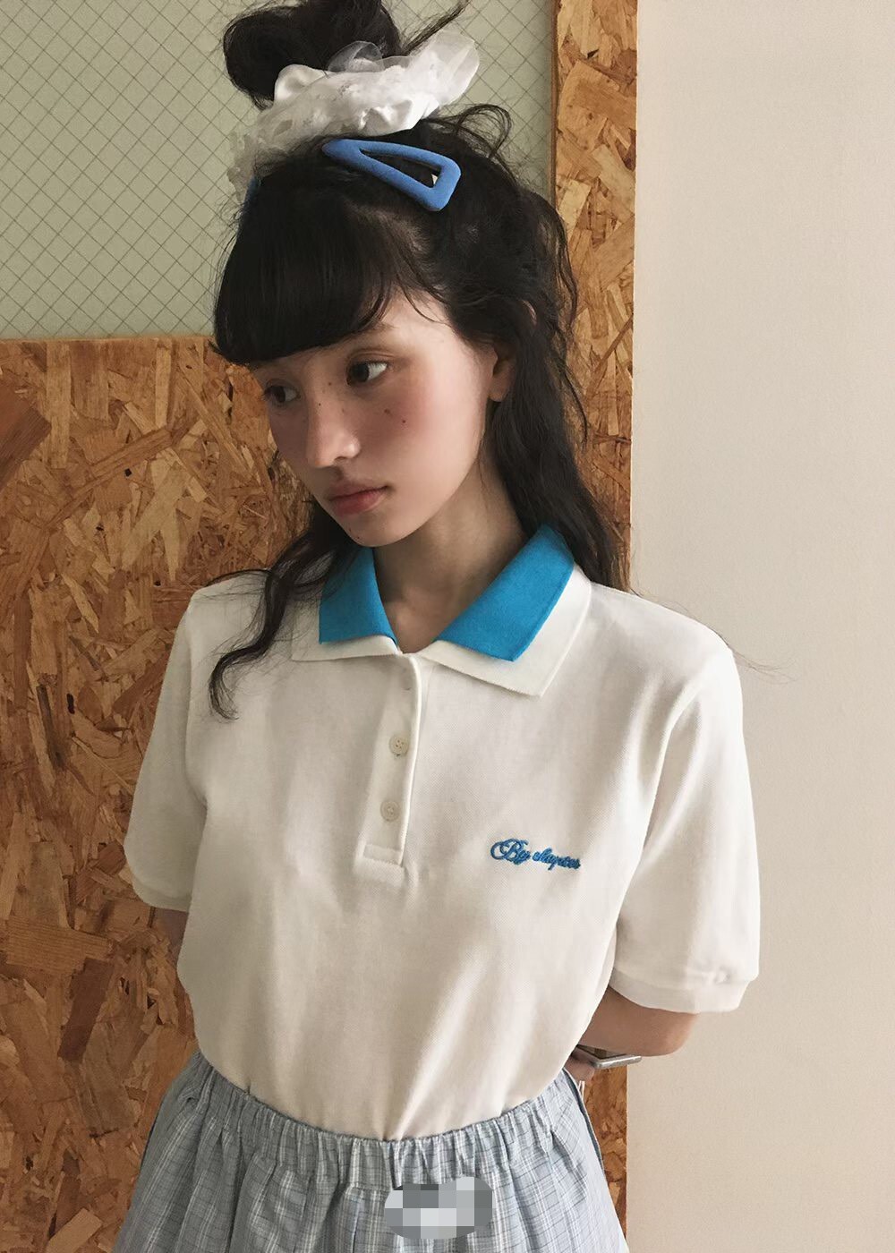 雙色領Polo衫
