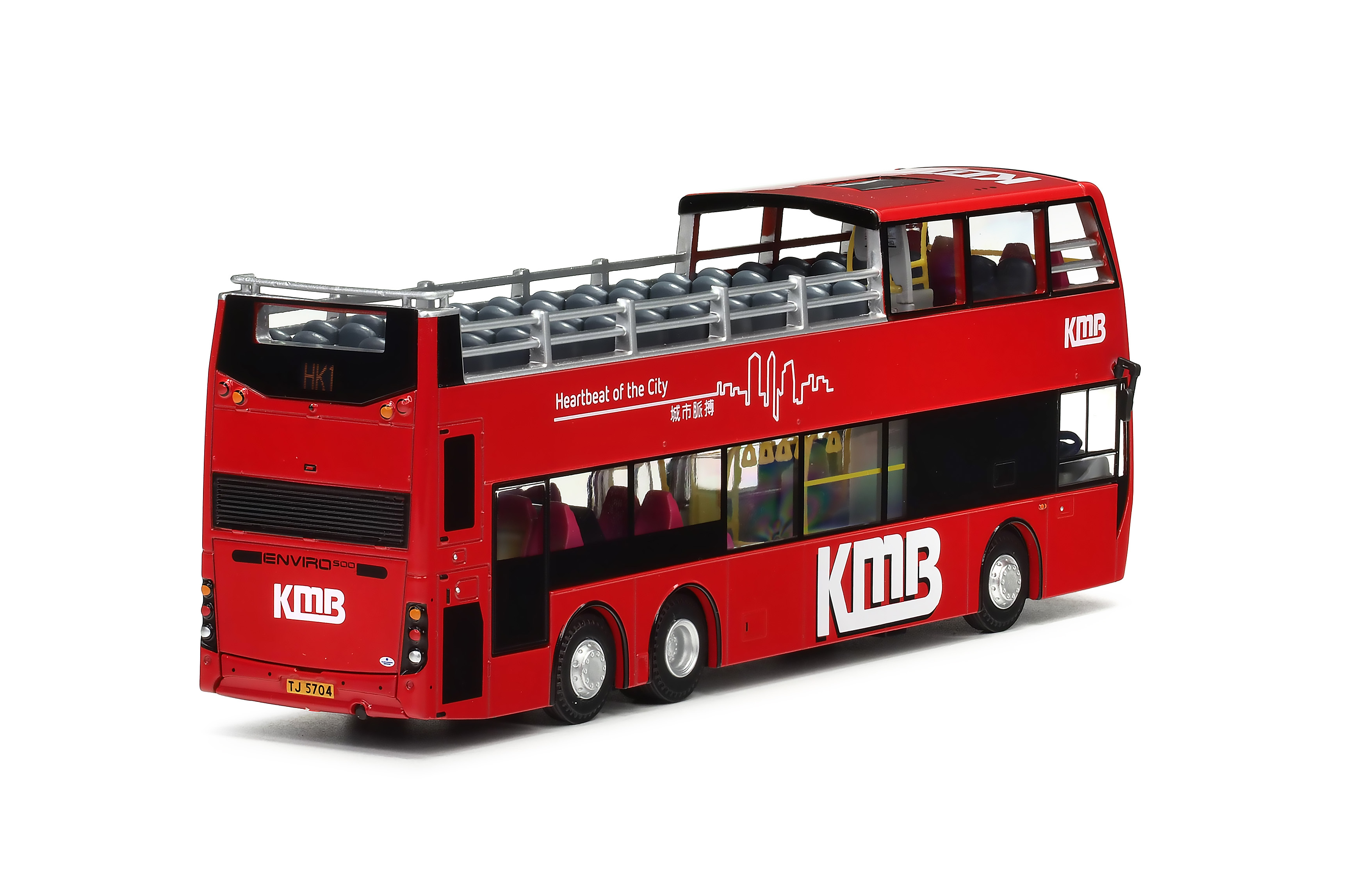 KMB2026027 1:64 九巴丹尼士歐盟五代12米開篷巴士 (HK1九巴遊香港)