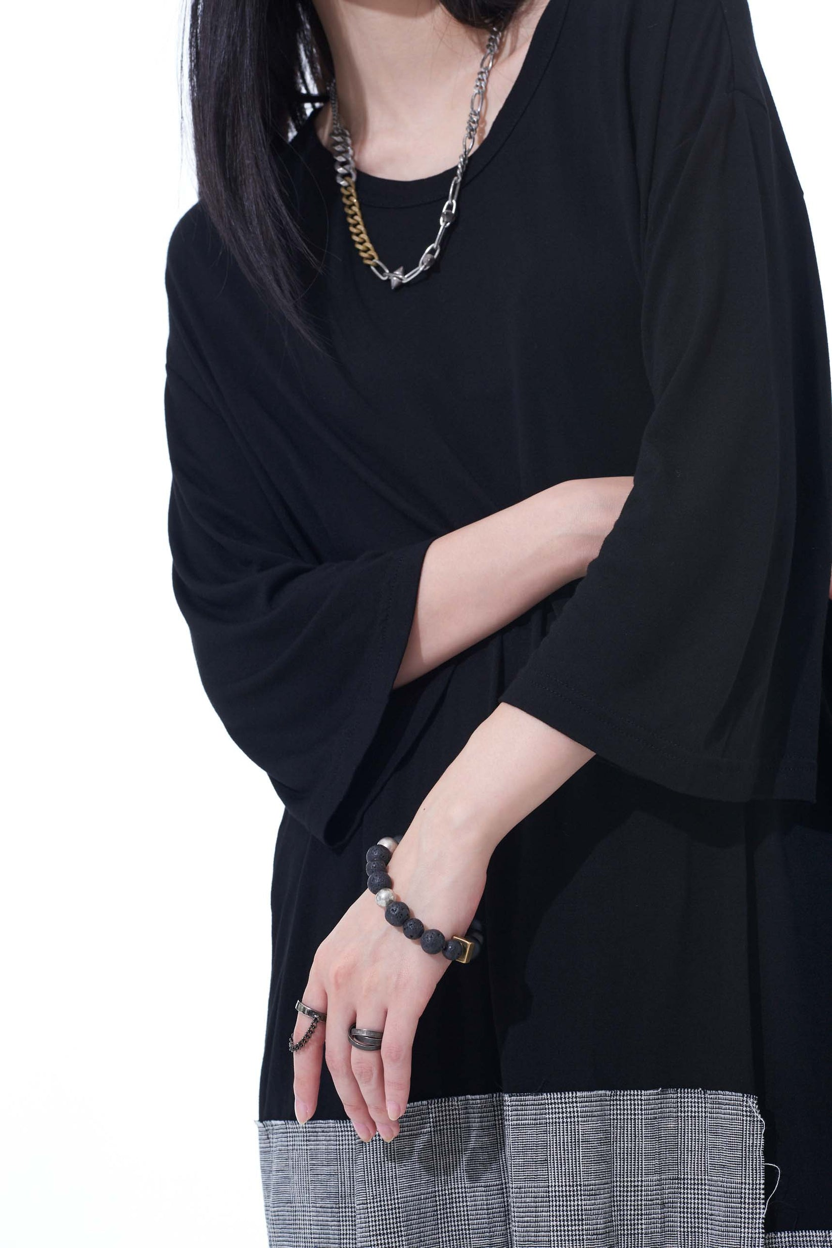 2026SS YOHJI YAMAMOTO 山本耀司 S'YTE ONYX BEAD+LAVA STONE BRACELET 串珠 縞瑪瑙 火山石 手鍊 現貨 UM-A54-966-1-03