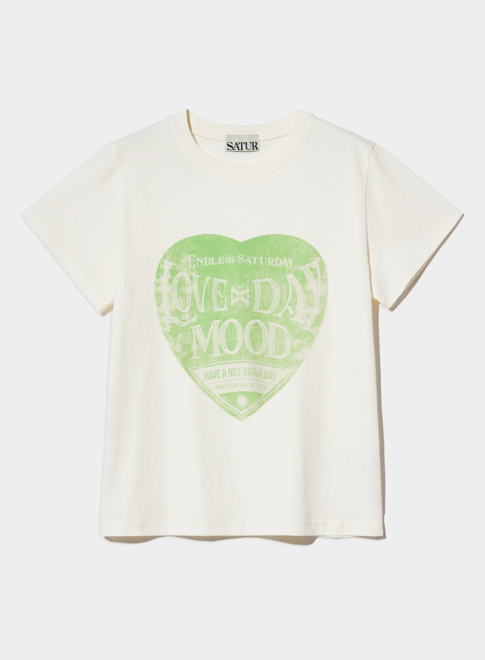 Satur｜必買25折扣款🌟極少庫存🌟(W) Saturday Retro Mood Graphic T-Shirt [2 colors]
