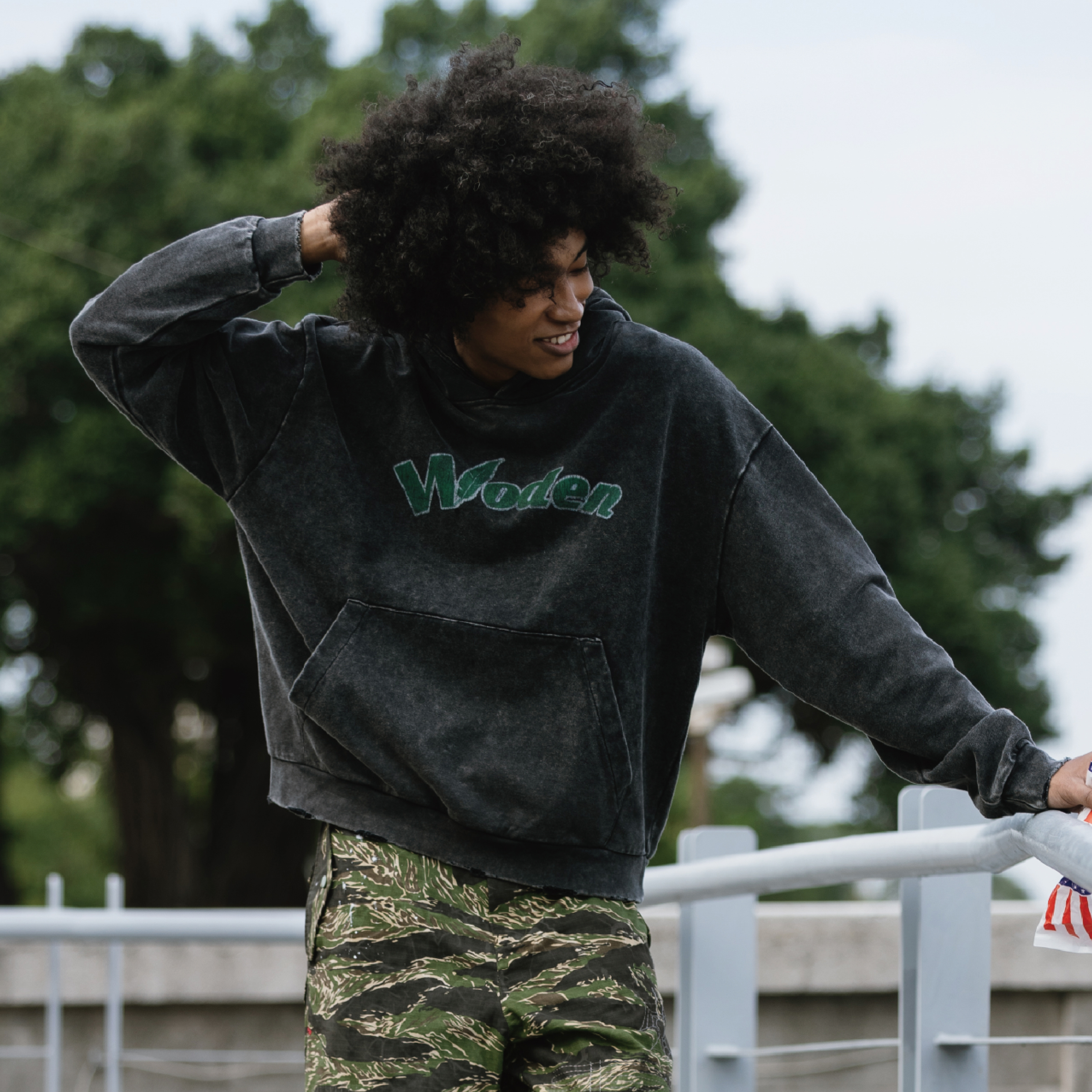 WODEN Washed Classic Logo Hoodie 水洗經典Logo帽Tee