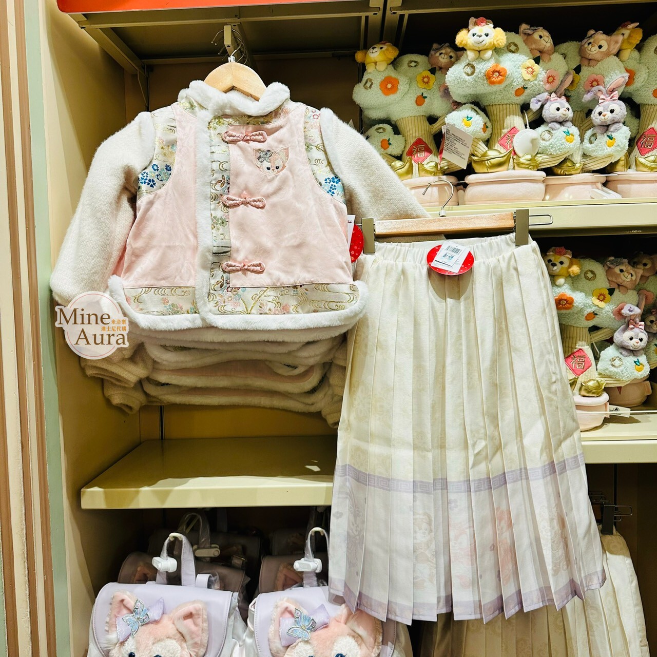 2026 新春 達菲 Duffy 與好友們 玲娜貝兒 Lina bell 兒童 百褶 長裙 裙子 -上海迪士尼樂園