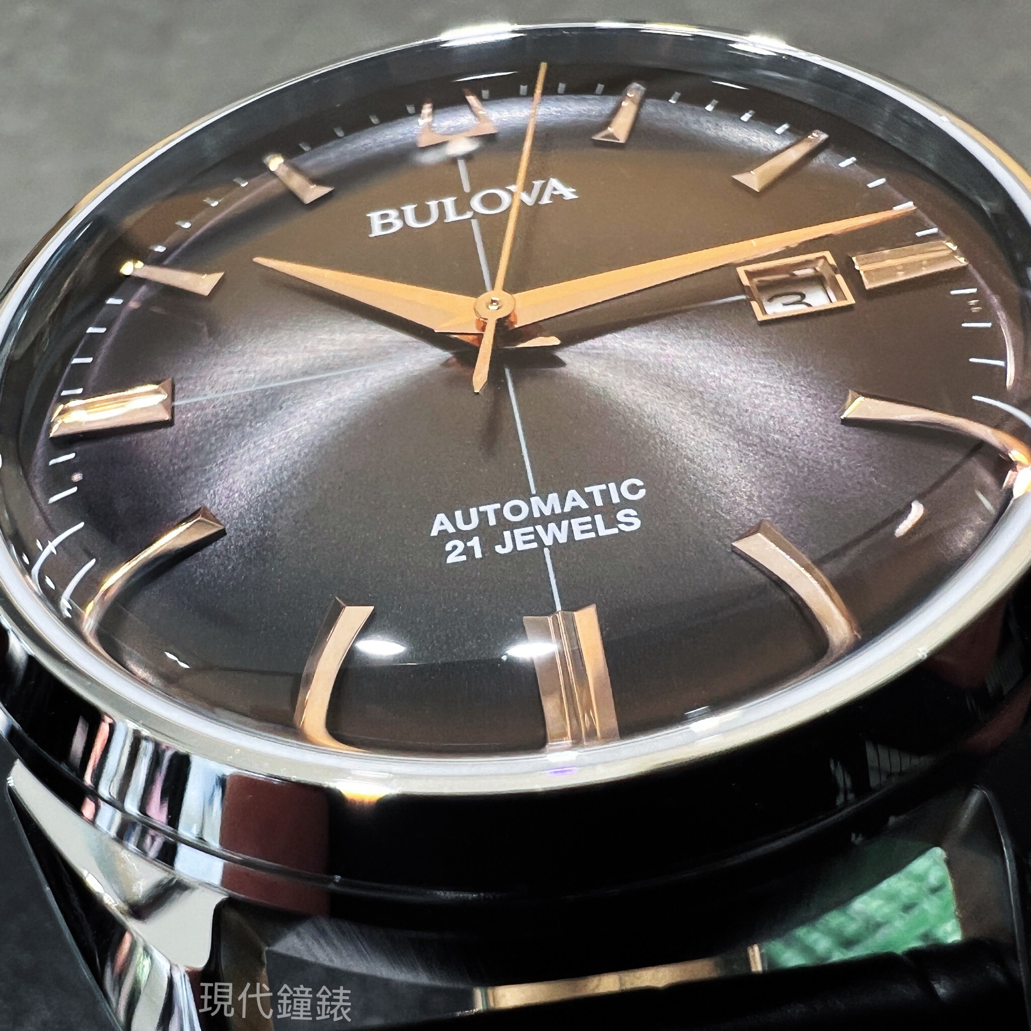 【BULOVA 寶路華】經典機械自動腕錶96B422 41.5mm 現代鐘錶