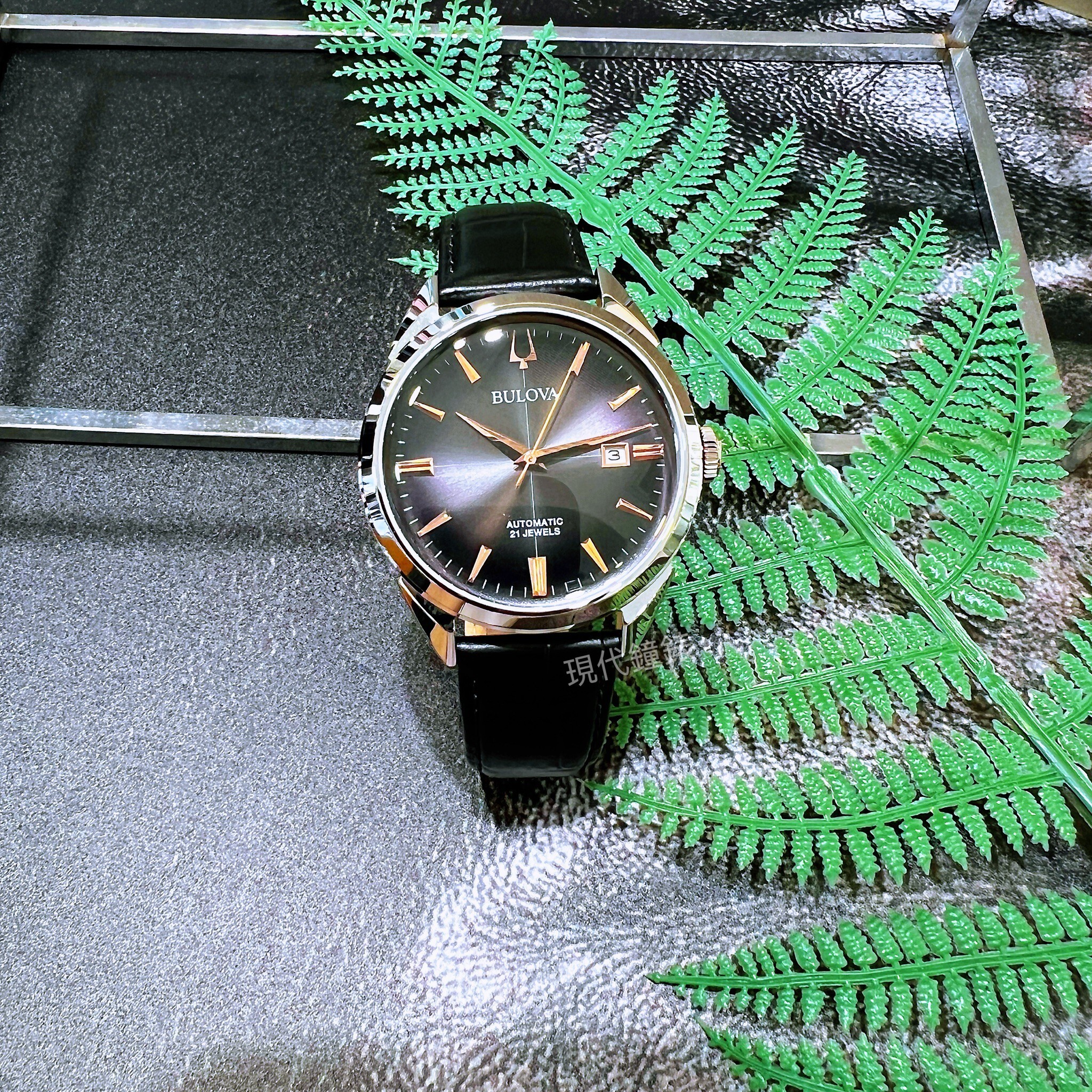 【BULOVA 寶路華】經典機械自動腕錶96B422 41.5mm 現代鐘錶