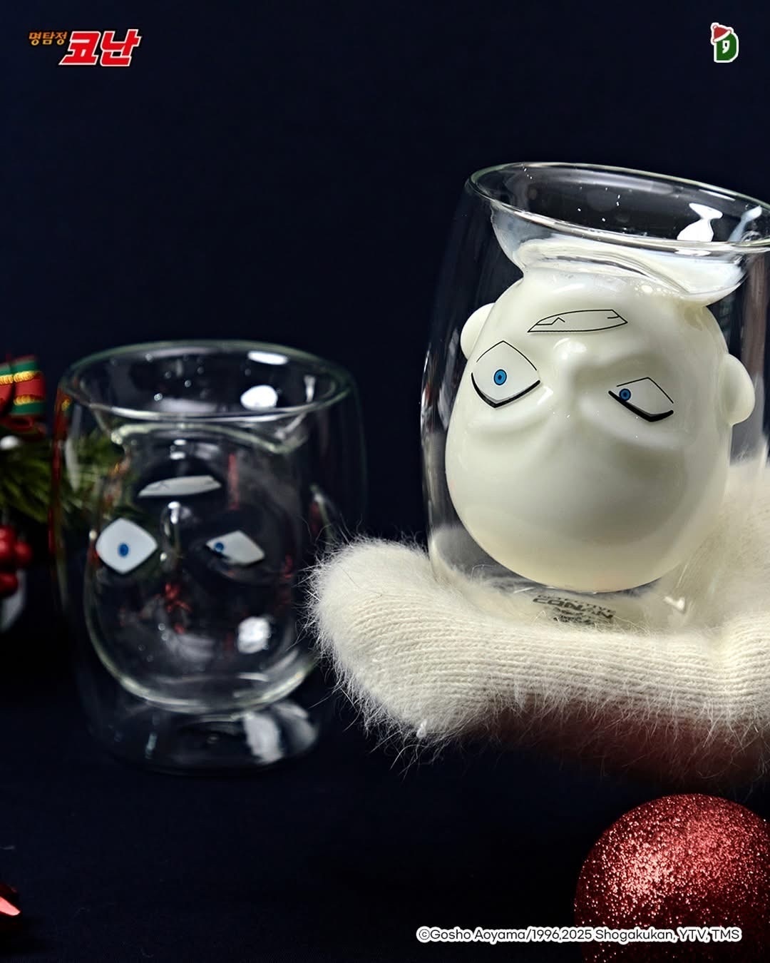 <韓國正版授權>DANCOMMA × 名偵探柯南 犯人角色玻璃杯組 犯澤先生 一組兩入