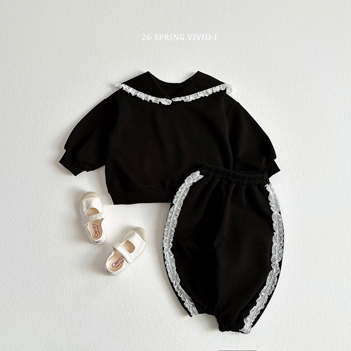 正韓春vividi 三色蕾絲拼接運動褲