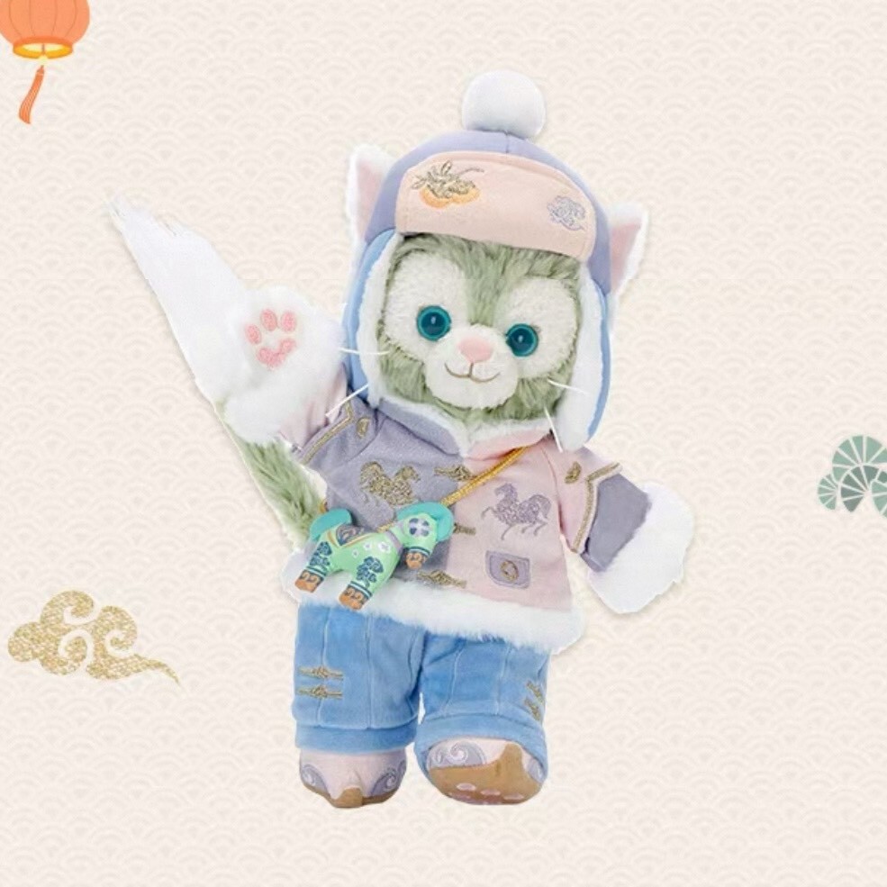 2026 新春 達菲 Duffy 與好友們 傑拉托尼 畫家貓 Gelatoni SS號 娃娃 玩偶 -上海迪士尼樂園