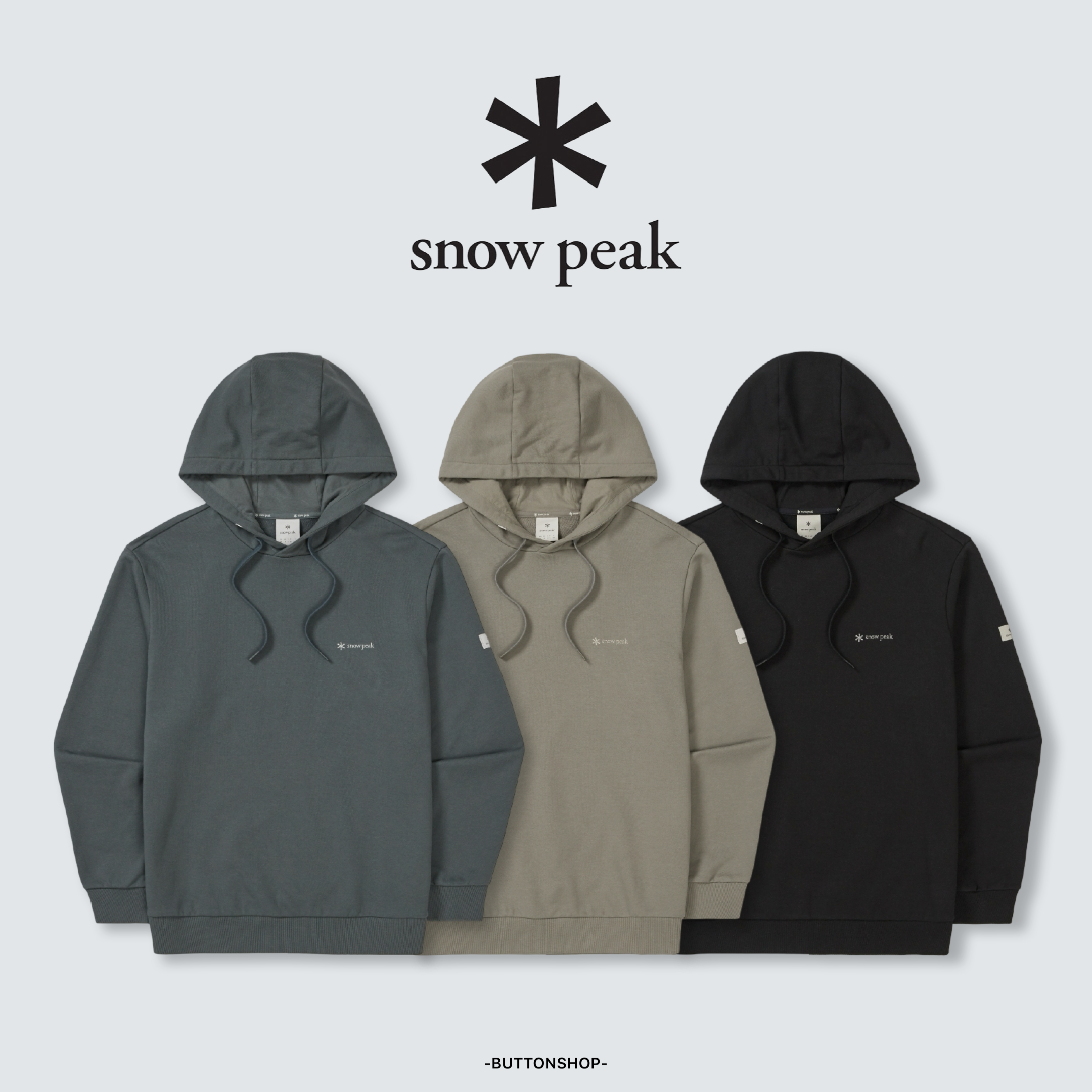 【SnowPeak 雪峰春季新品限時開團🔥 2/6 晚上12:00準時收單～】snow peak Land Hood T-shirt 基本款 刺繡logo 帽tee S26SMFHD50
