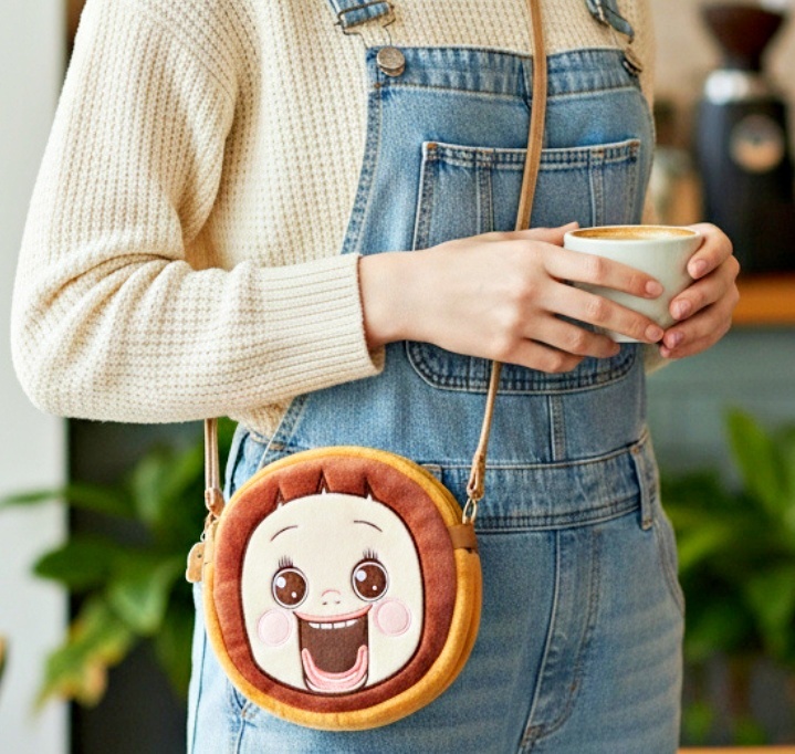 小燦 | 燦子 公仔毛绒斜揹袋