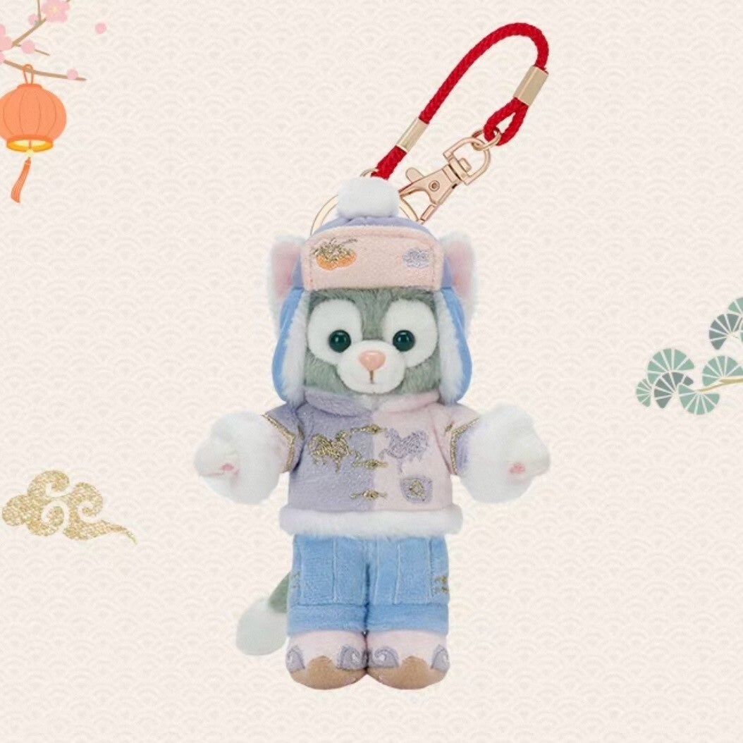 2026 新春 達菲 Duffy 與好友們 傑拉托尼 畫家貓 Gelatoni 鑰匙圈 吊飾 -上海迪士尼樂園