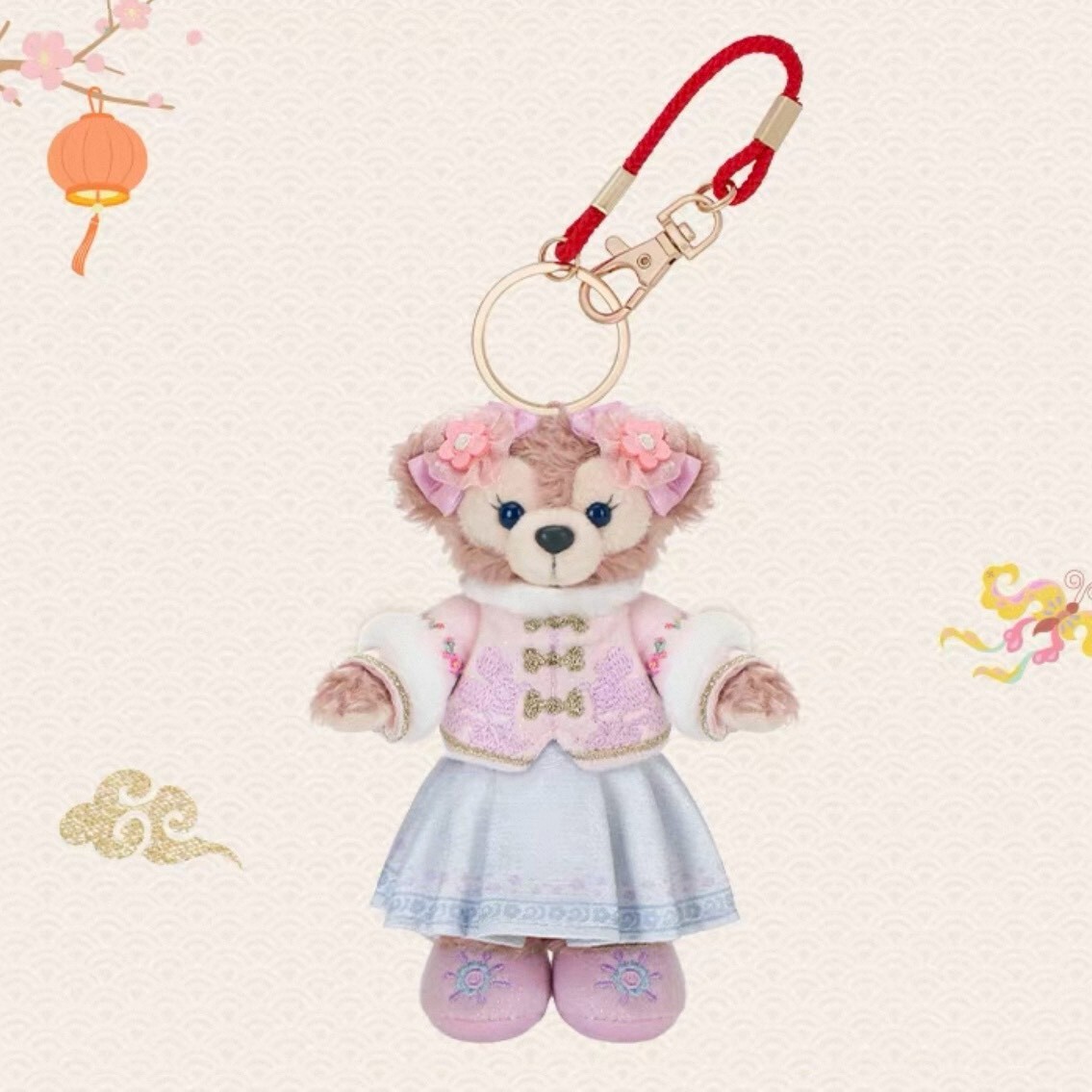 2026 新春 達菲 Duffy 與好友們 雪莉玫 ShellieMay 鑰匙圈 吊飾 -上海迪士尼樂園