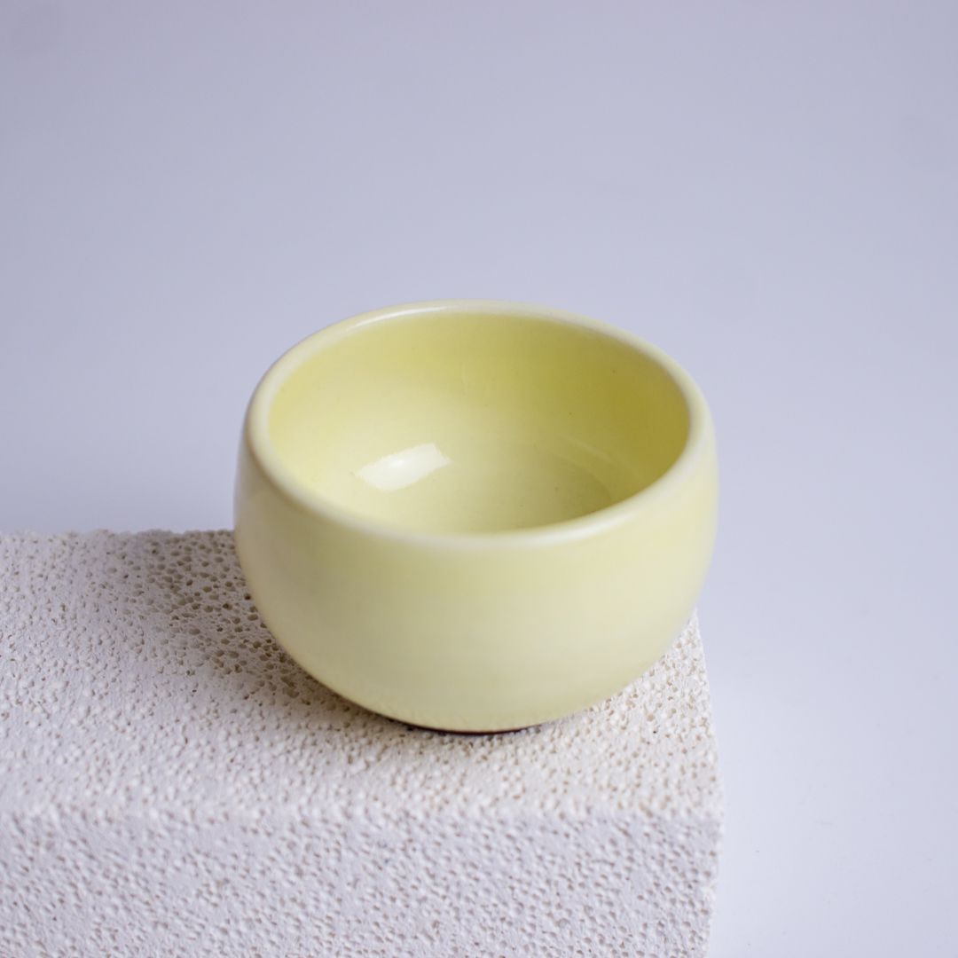 Butter Yellow Tea Cup
