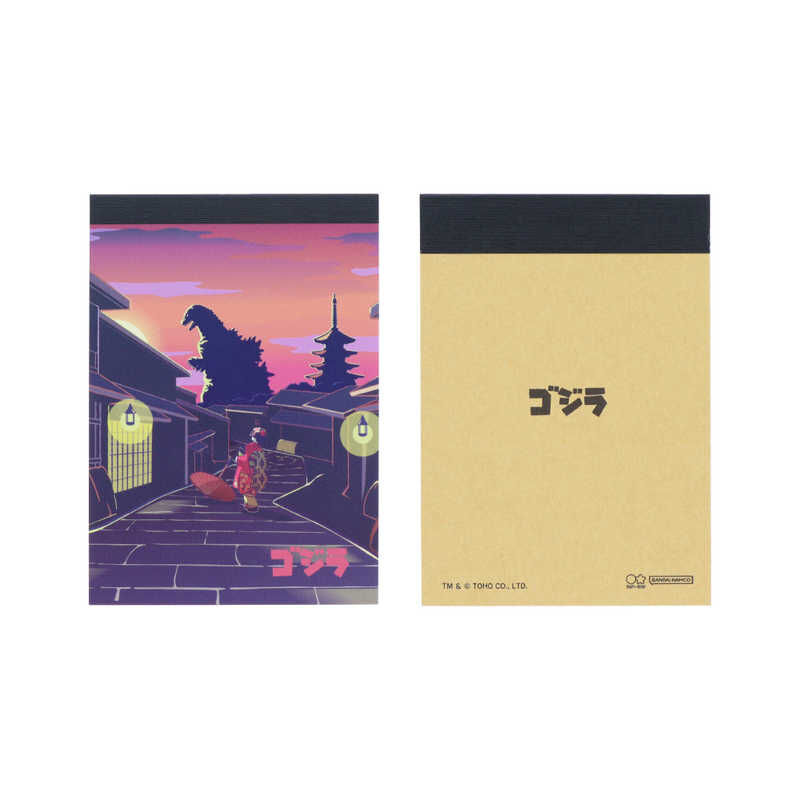 單個售 哥吉拉x浮世繪 迷你便條紙 閃電版｜SUN STAR 日本