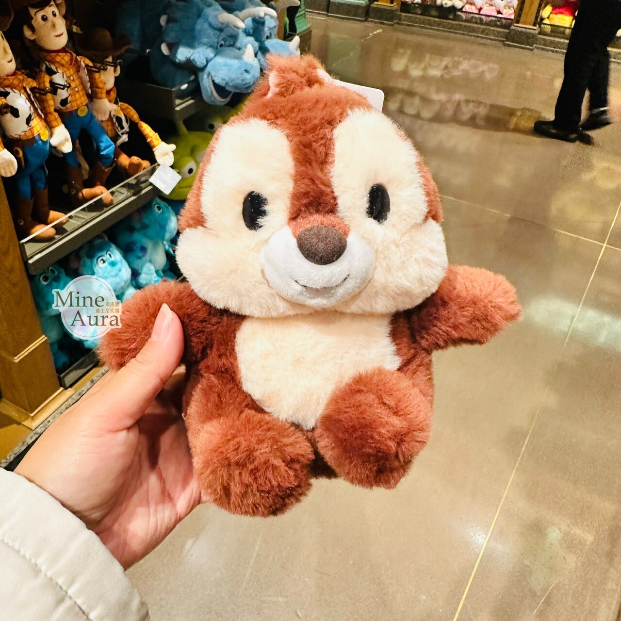 黑鼻 奇奇 Chip 拍手感應互動設計 搖搖 玩具 絨毛 娃娃 玩偶 奇奇蒂蒂 Chip 'n Dale -上海迪士尼樂園