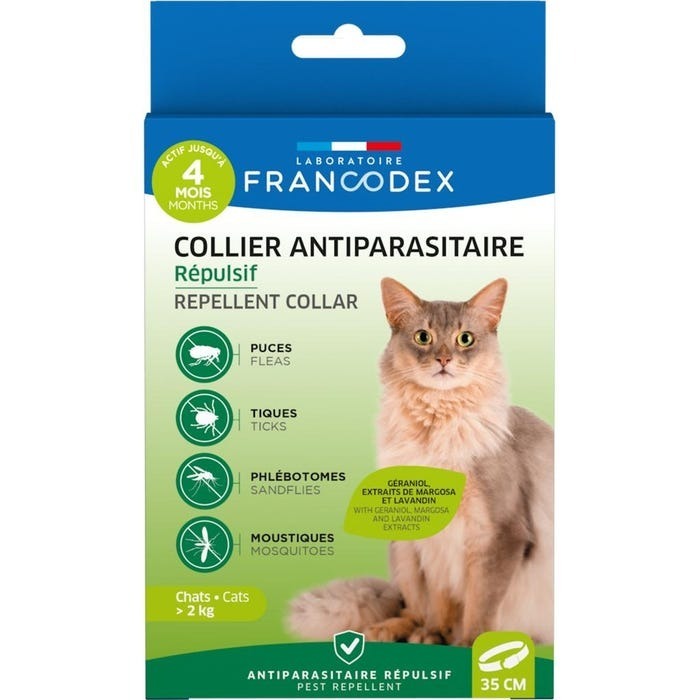 (新包裝) 法國Francodex 驅蝨帶-成貓專用 (強化配方)