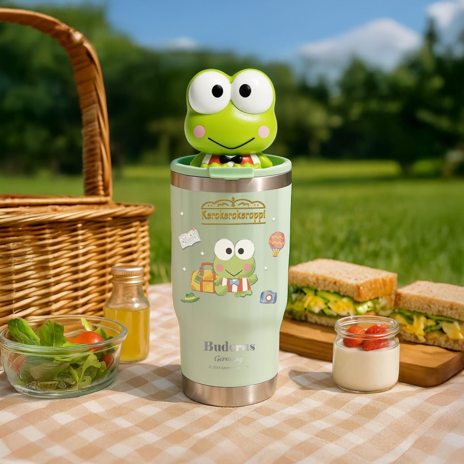 26053-KR Sanrio 青蛙  x Buderus 德國聯名不鏽鋼陶瓷冰霸杯 #TW-KM26