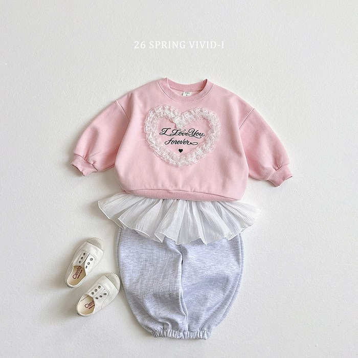 正韓春vividi 三色花邊運動褲