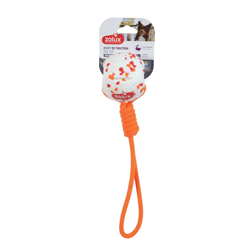 Zolux 狗玩具． ETPU 球狀咬咬繩