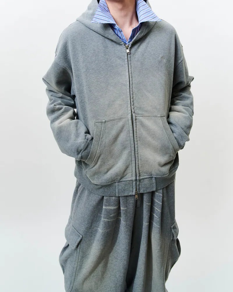 WTNC WASHED ZIP HOODIE JACKET 水洗 拉鍊 衛衣 外套