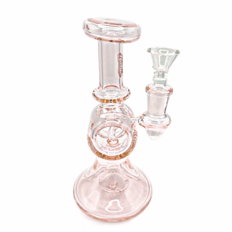 🇨🇦Haute - Pinky Mini Recycle Glass Bong 粉色迷你循環水煙壺