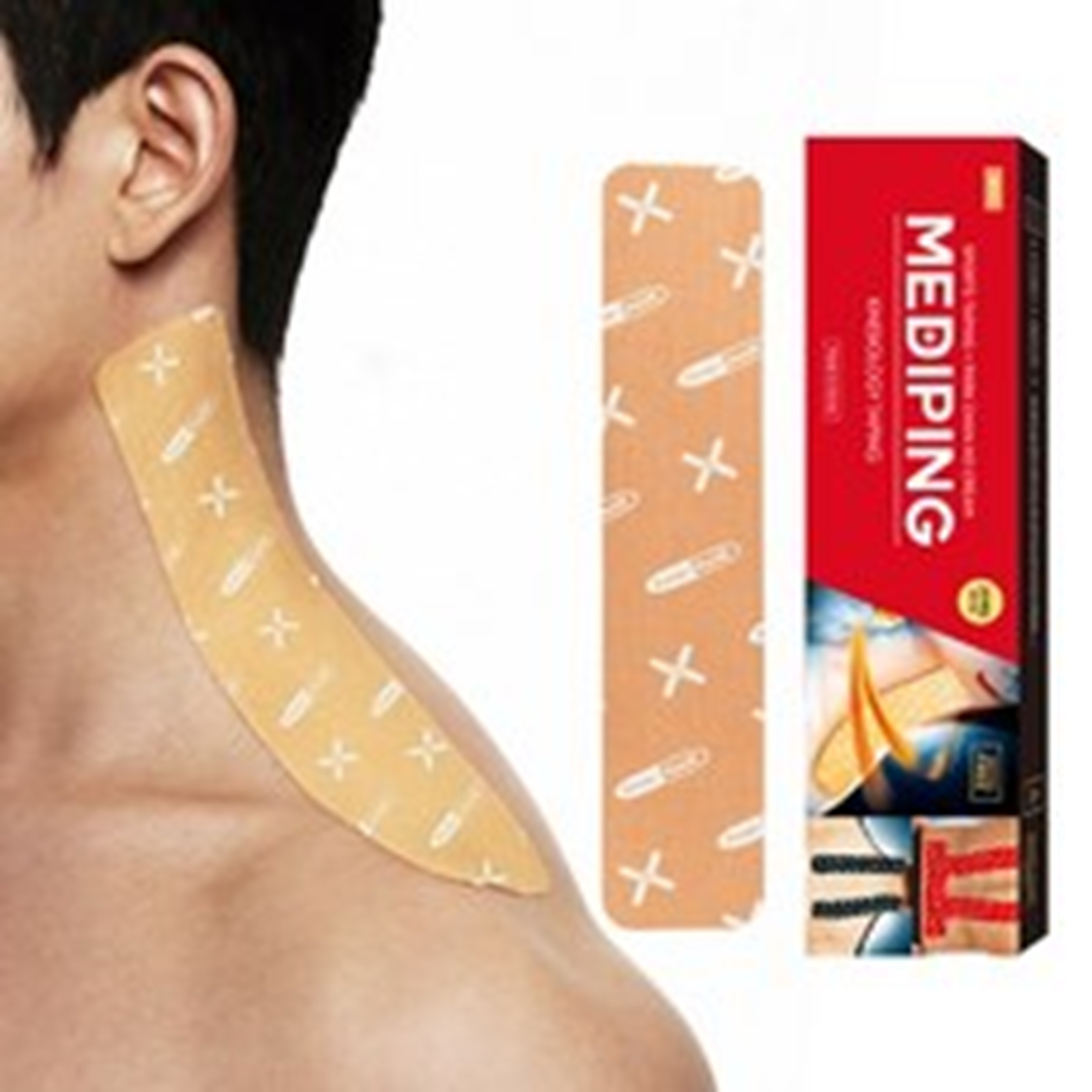 US004 PowerfulX - Mediping 10秒輕鬆貼布 20ea 長條百搭型 (適用肩頸、腰) Exp: 2028.01.18