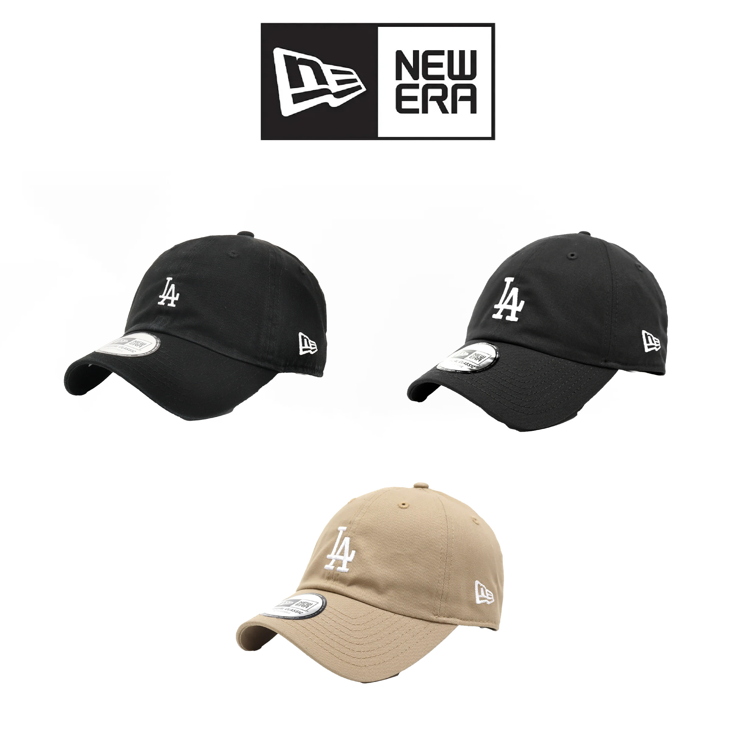 New Era Casual Classic Essential Color Era 道奇 刺繡棒球帽