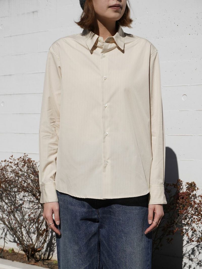 MY BASIC REGULAR COLLAR SHIRT SMALL STRIPE (2COL)