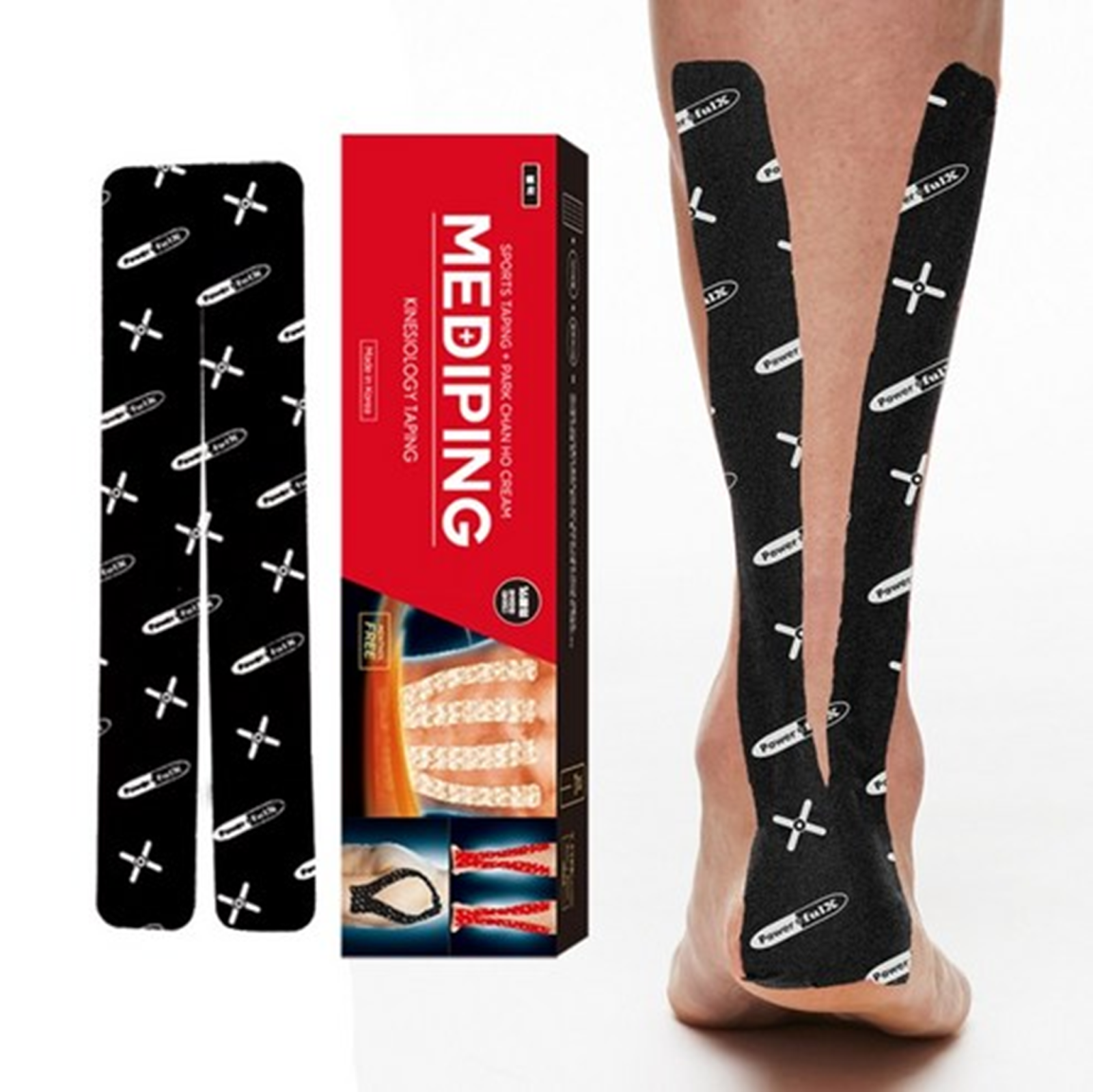 US006 PowerfulX - Mediping 10秒輕鬆貼布 16ea Y字加闊型 (適用大小腿、腰) Exp: 2027.10.15