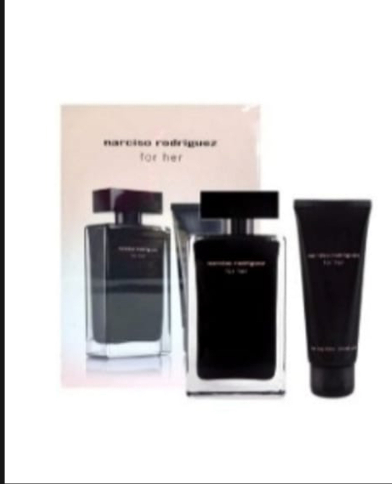 CF9008 納茜素她的同名女仕淡香水套裝(2件套)女士香水黑瓶EDT 100ML+75ML身體乳