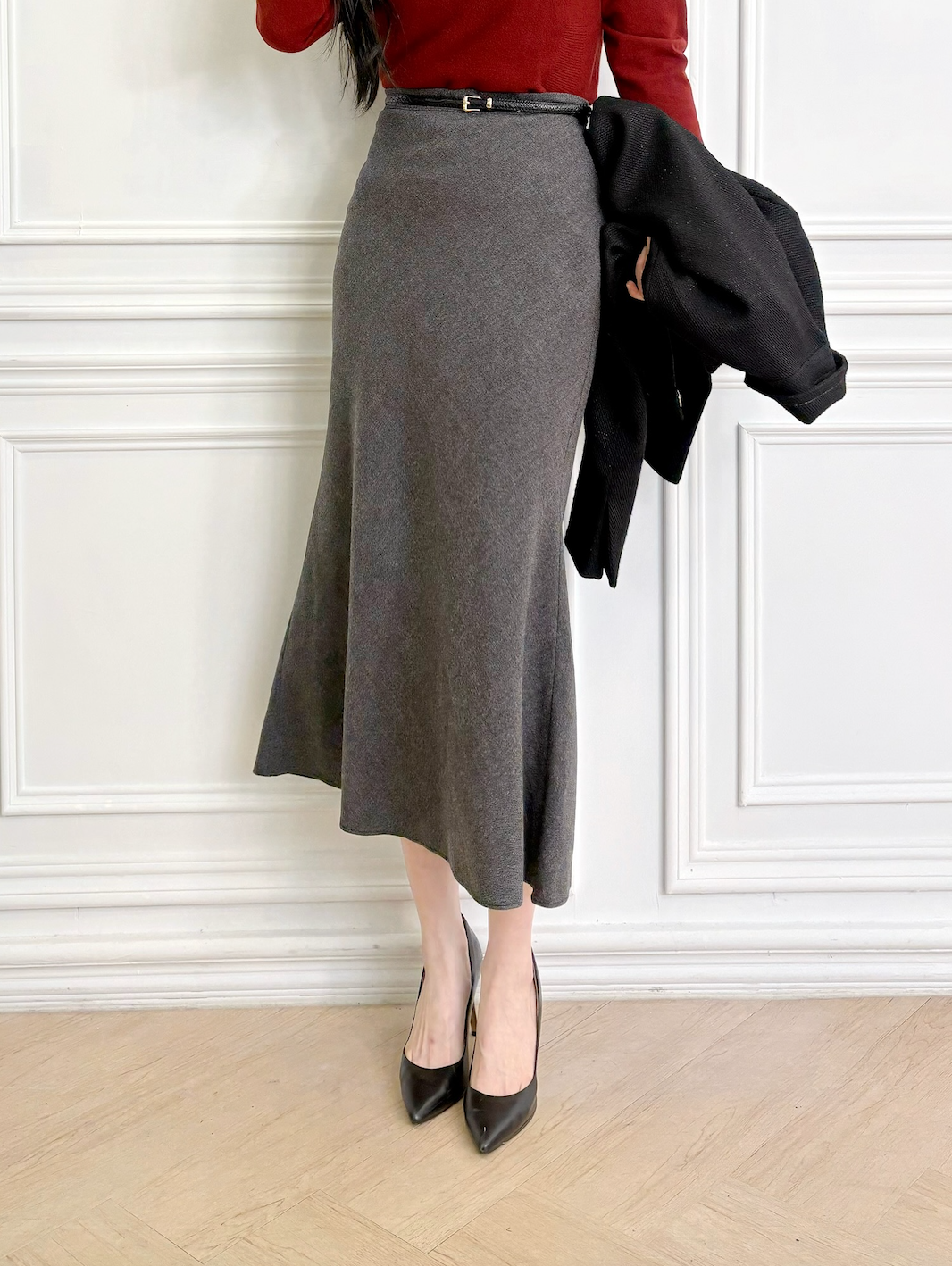 極舒適!彈性棉料長裙