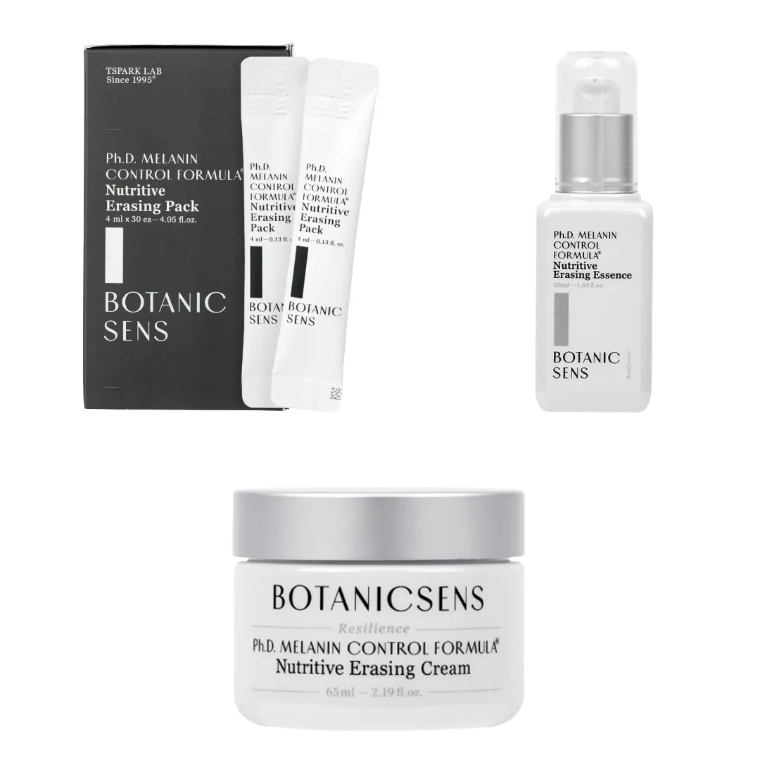 US047 Botanicsens 美白3寶套裝 (控黑煥白營養精華 50ml ,控黑煥白營養霜 65ml,控黑煥白營養面膜 4ml x 30ea 各1) Exp: 2027 / 2028